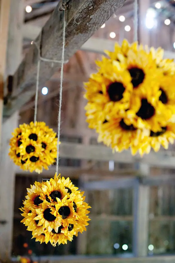 DIY Sunflower Pomanders