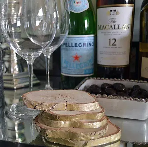 DIY White Birch Coasters