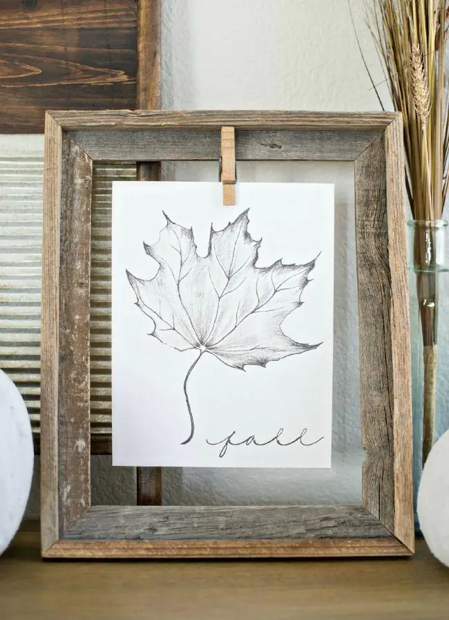 Framed Fall Printable