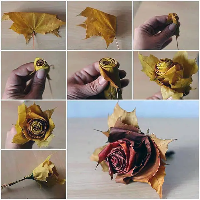 How to Make DIY Fallen Leaf Roses