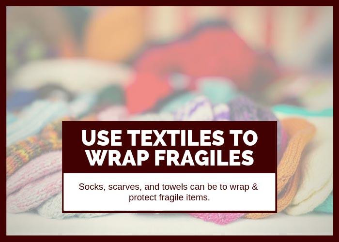 Moving Tip #10 Use Textiles to Wrap Fragile Items