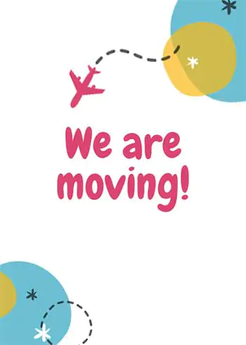 Free Printable Moving Card Template