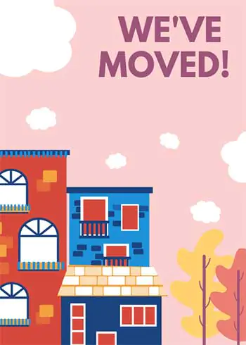 Free Printable Moving Card Template
