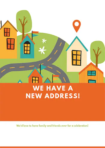 Free Printable Moving Card Template