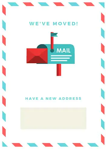 Free Printable Moving Announcement Card