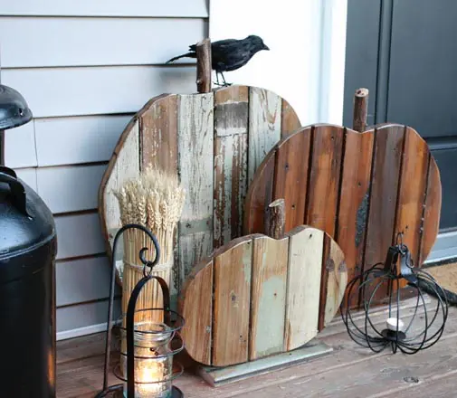 Reclaimed Wood DIY Pumpkins