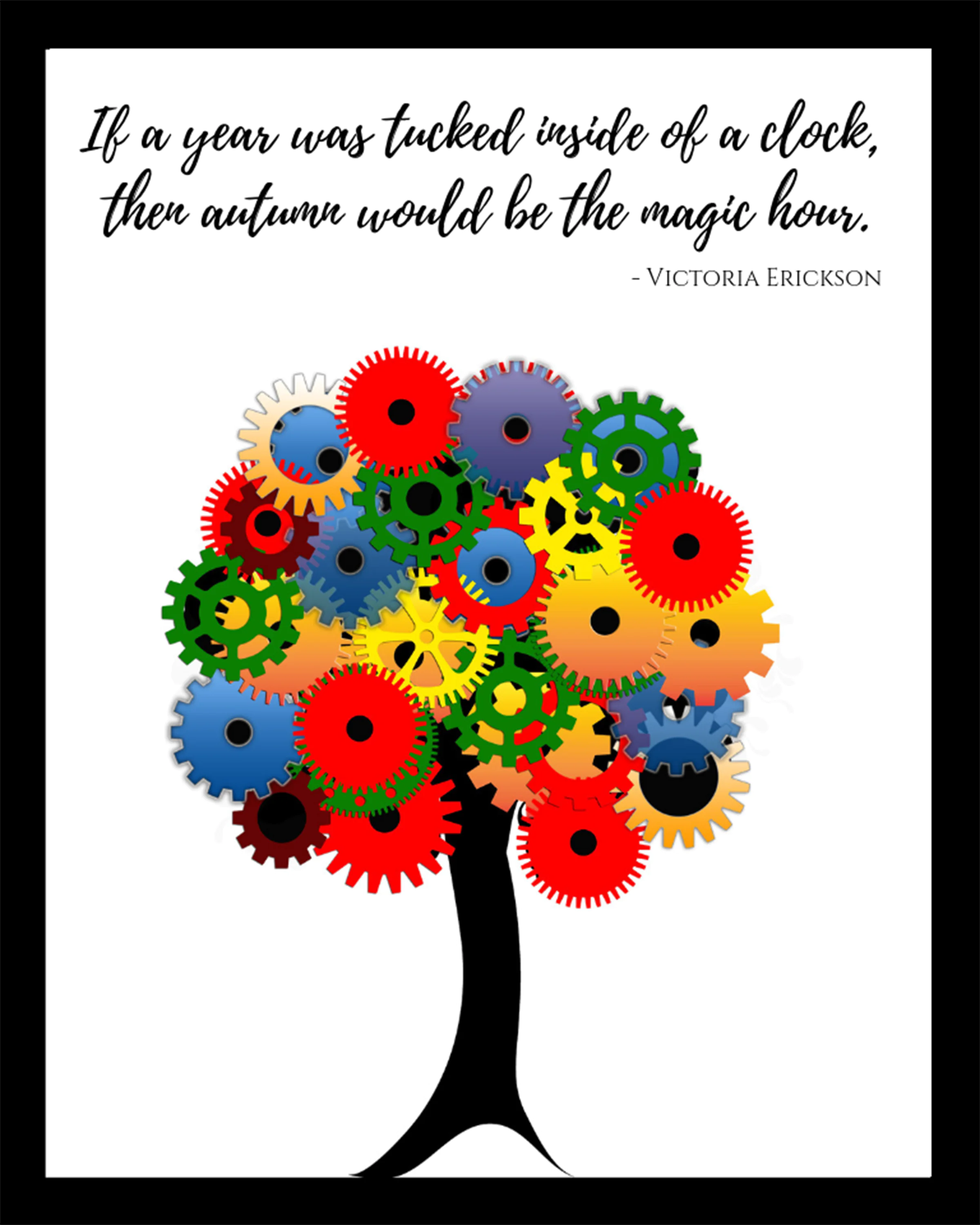 Autumn Magic Hour Victoria Erickson Quote Printable