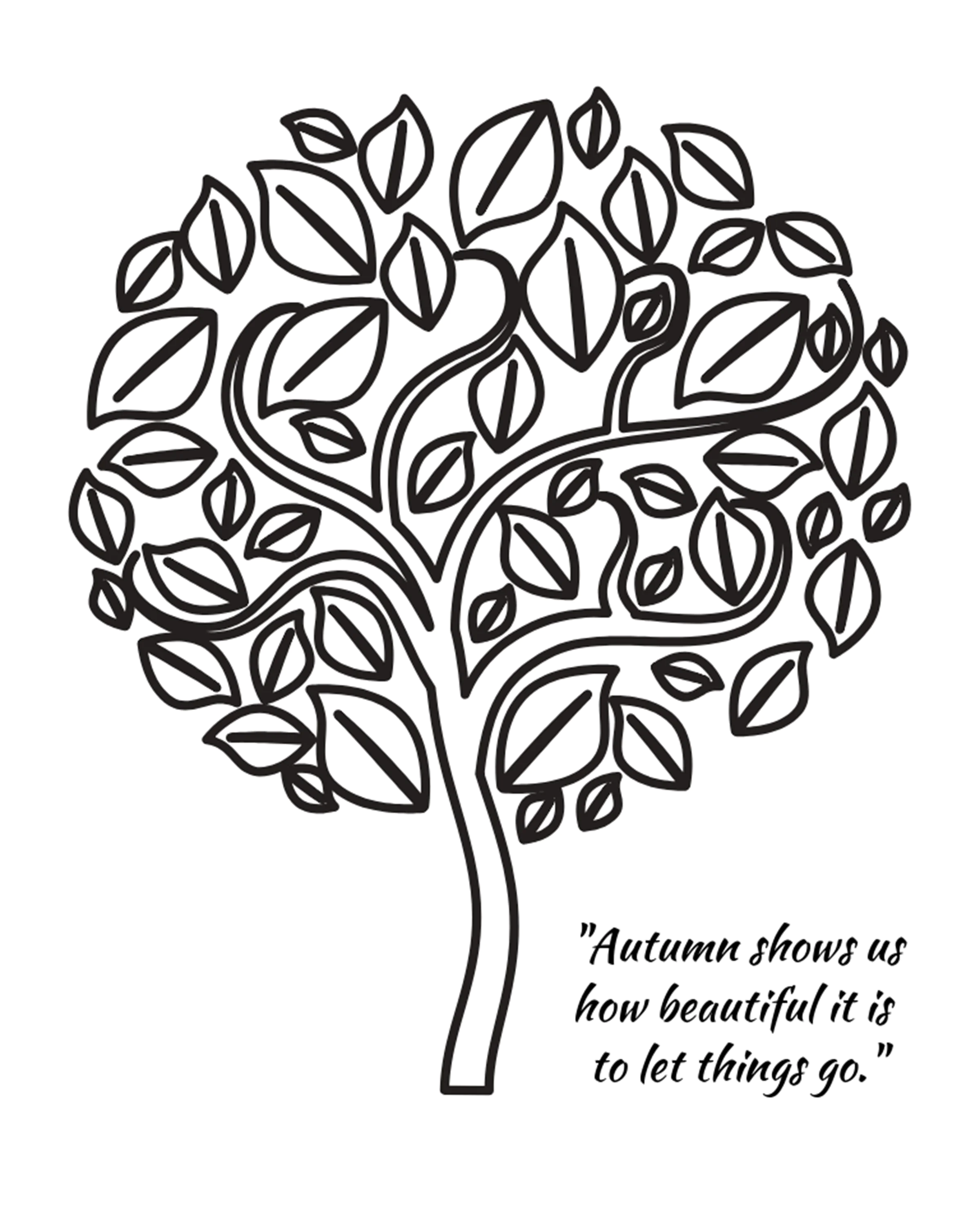 Autumn shows us how beautiful it is quote Printable