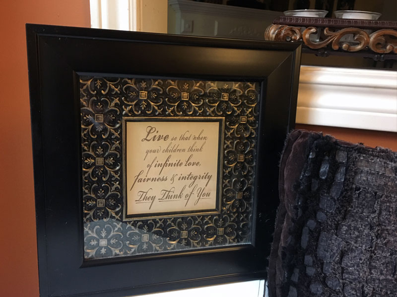 DIY Framed Quote