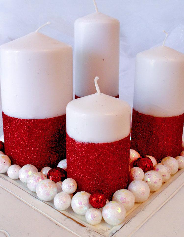 DIY Glitter Candles