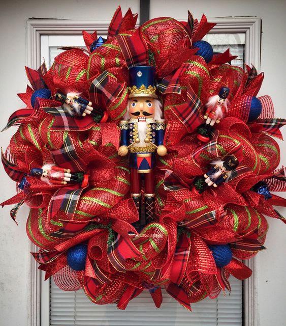 DIY Toy Nutcracker Wreath