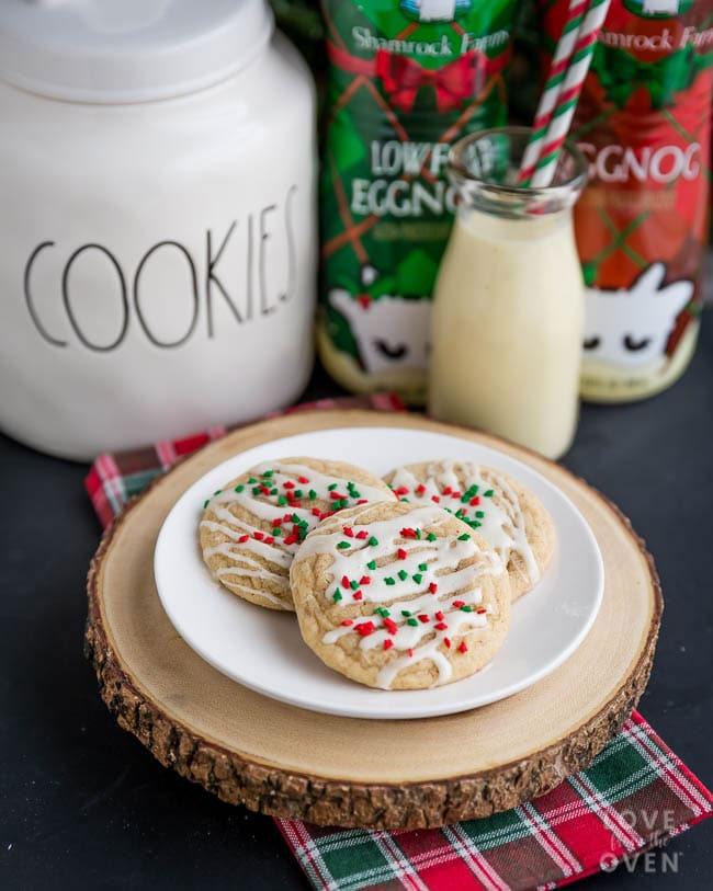 Eggnog Snickerdoodles