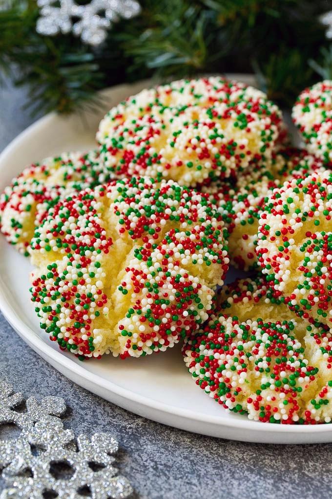 Gooey Christmas Butter Cookies