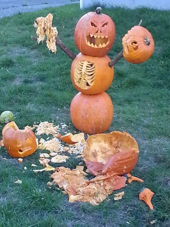 Pumpkin Zombie Attack