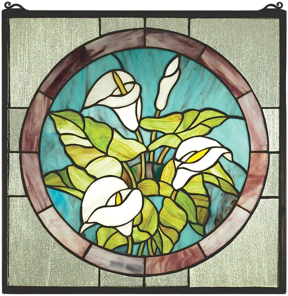 Calla Lily Stained Glass Window