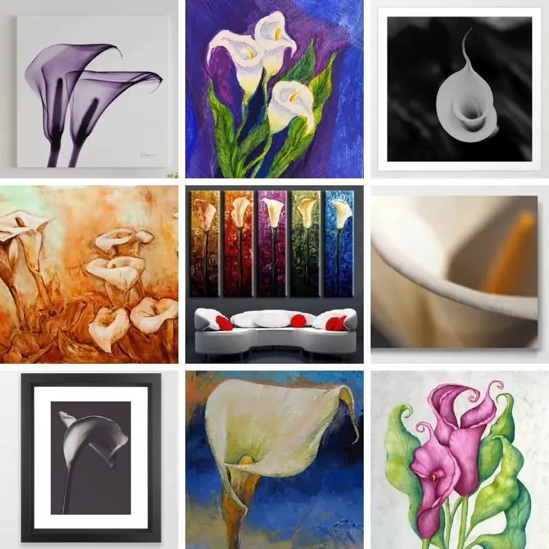 Calla Lily Wall Art and Decor