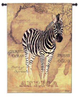 African Voyage II (Zebra) | 38" x 53" | Wall Tapestry