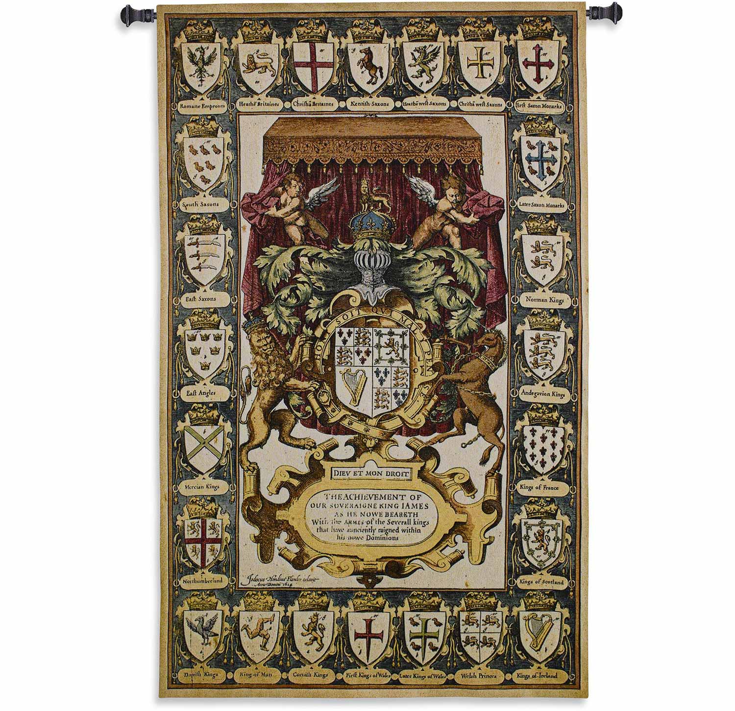 Armes Of Kings, 39 x 63, Woven Tapestry Decor