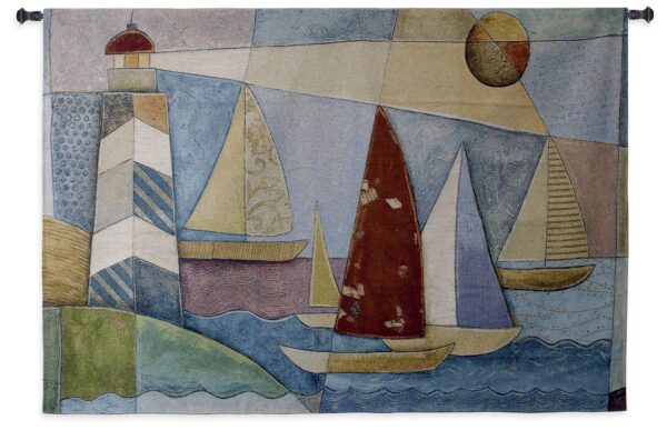 Bay Regatta | Nautical Tapestry | 36 x 53