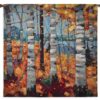 Border View | Woven Trees Art Tapestry | 44 x 44