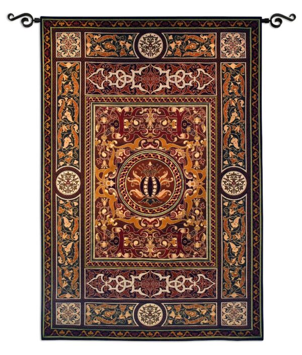 Chateau Medallion | Traditional Tapestry Wall Hanging | 75 x 53