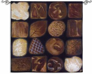 Chocolate Box | 53 x 53 | Woven Tapestry