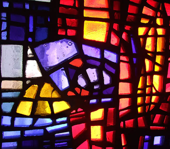 Dalle de verre Art Glass Panel Example