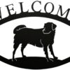 Dog Large Wrought Iron Welcome Sign