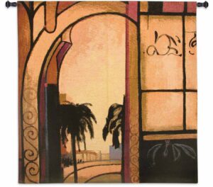 Exotic Retreat | 53" x 53" | Woven Wall Tapestry