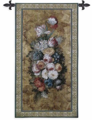 Floral Reflections I | 26" x 49" | Tapestry Wall Decor