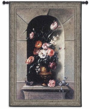 Flowers of Antiquity II | 39" x 53" | Tapestry Wall Decor