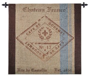 French Roast | Coffee Bag Art Tapestry | 52 x 53