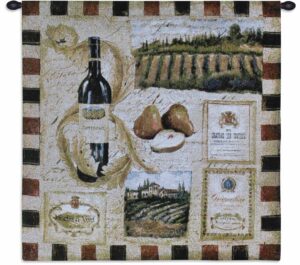 From the Wine Land I | 27" x 27" | Tapestry Wall Decor