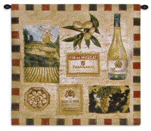 From the Wine Land II | 27" x 27" | Tapestry Wall Decor