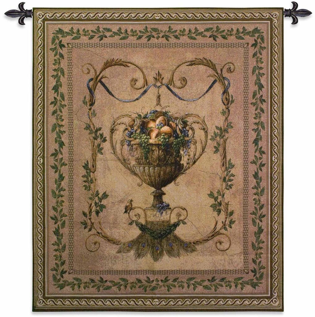 Rustic Italian Tuscan Villa Steps by R. Duvall Woven Tapestry