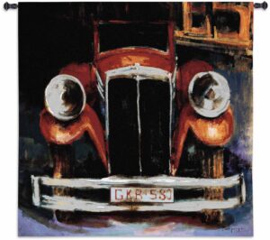 GKR 580 | 53" x 53" | Woven Wall Tapestry | Silver Lure x & Cotton