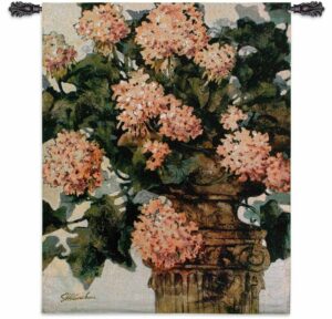 Geraniums | 42" x 53" | Woven Tapestry