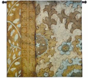 Gilded Sari | 52 x 53 | Woven Tapestry Decor