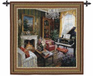 Grand Piano Room | 53" x 53" | Woven Tapestry Decor