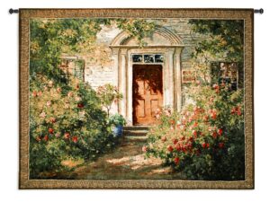 Grandma's Doorway by Abbott Fuller Graves | Woven Tapestry Wall Hanging | 40 x 52