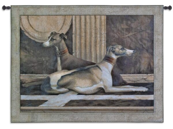 Greyhound Fresco | Tapestry Wall Hanging | 42 x 53