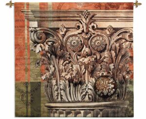 Iconic Capital | 52" x 51" | Woven Tapestry