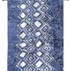 Indigo Primitive Patterns IV | Wall Tapestry | 23 x 31