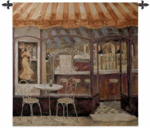 Italian Cafe | 53 x 53 | Woven Tapestry