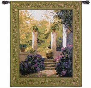 Jardi Interior Claustre | 44" x 53" | Tapestry Wall Hanging