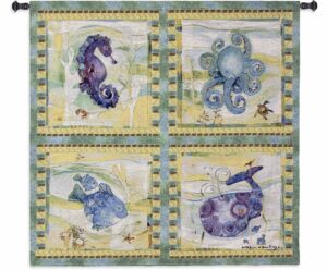 Kids Playful Sea | 43 x 44 | Woven Hanging Tapestry
