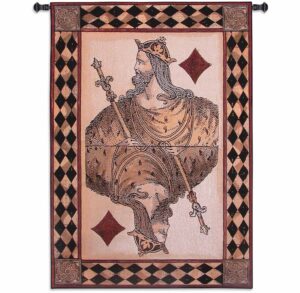 King of Diamonds | 37" x 53" | Woven Tapestry