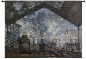 LaGare Saint-Lazare | 53" x 40" | Woven Wall Tapestry