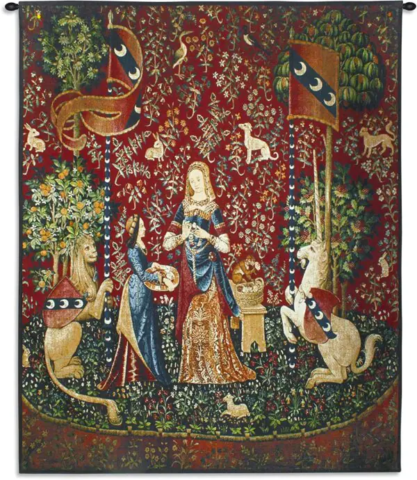 Lady and the Unicorn Smell Tapestry Wall Hanging