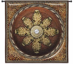 Leopard Mirror | 45" x 45" | Wall Tapestry